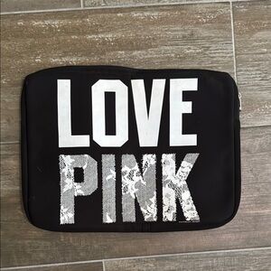 PINK Victoria's Secret Black and White Tablet Sleeve